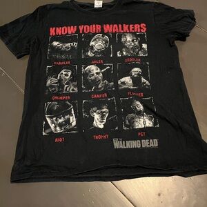 Black Walking Dead Graphic T-Shirt